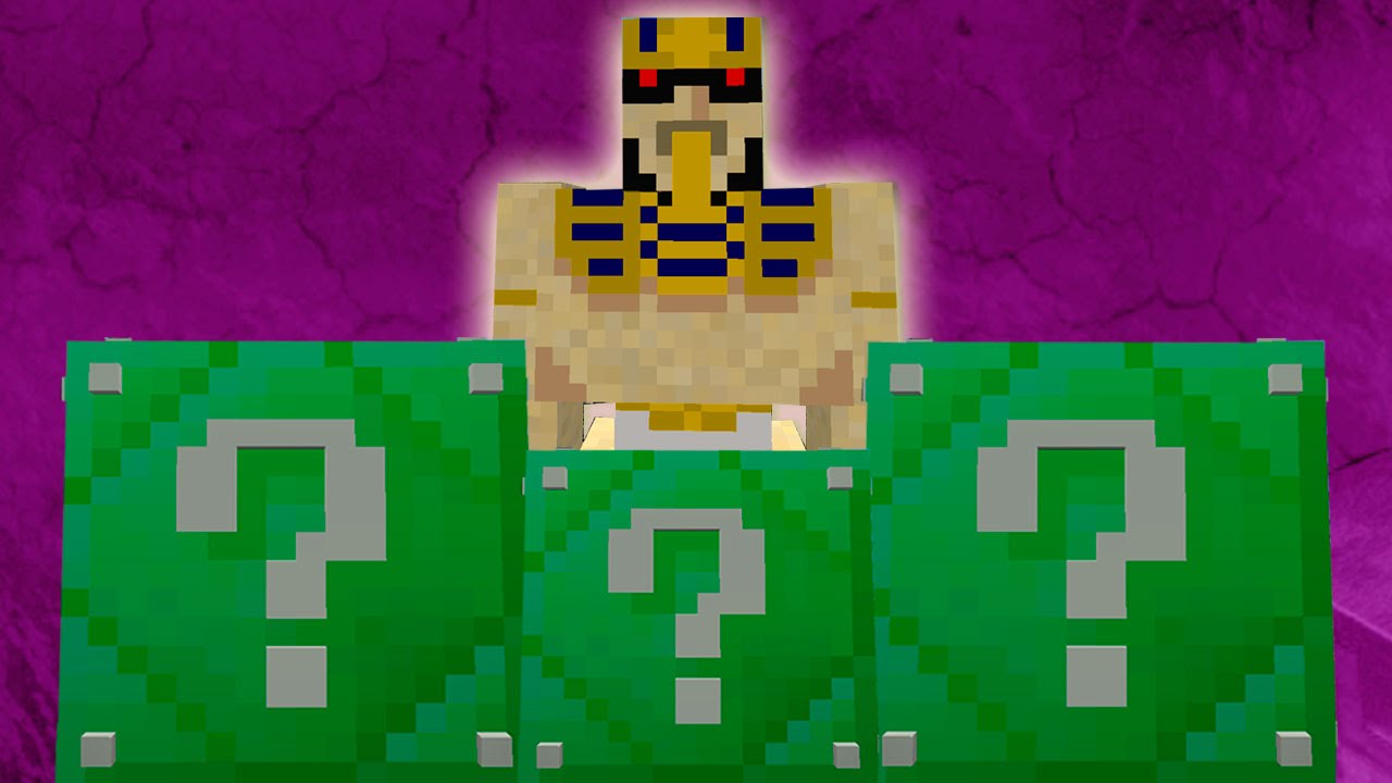 Minecraft: LUCKY BLOCKS ESMERALDA | GOLEM FARAÓN!! | Desafío de la Suerte Especial - #67