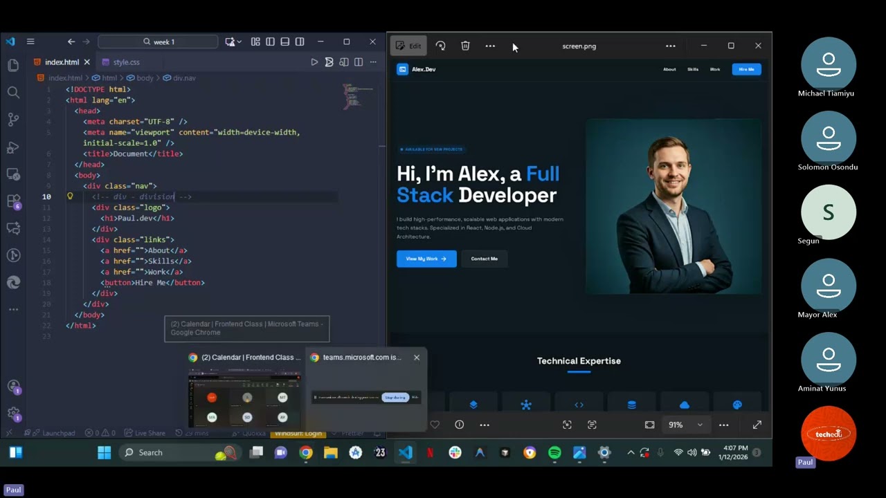 Frontend Class One   Part 3