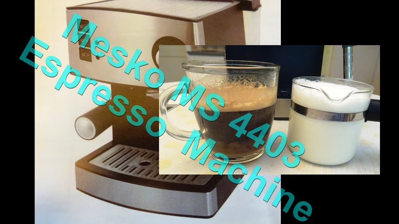 Functional check: Mesko MS 4403 Espresso Machine - 15 bar.Mesko MS 4403 Espressomaschine &ndash; 15 bar
