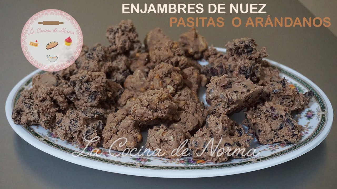 Enjambres de nuez, pasitas o arándanos