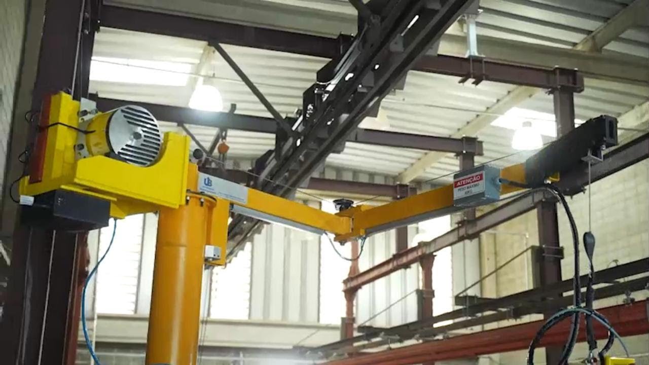 MANIPULADOR de GRAVIDADE ZERO com garra para bloco de compressor.