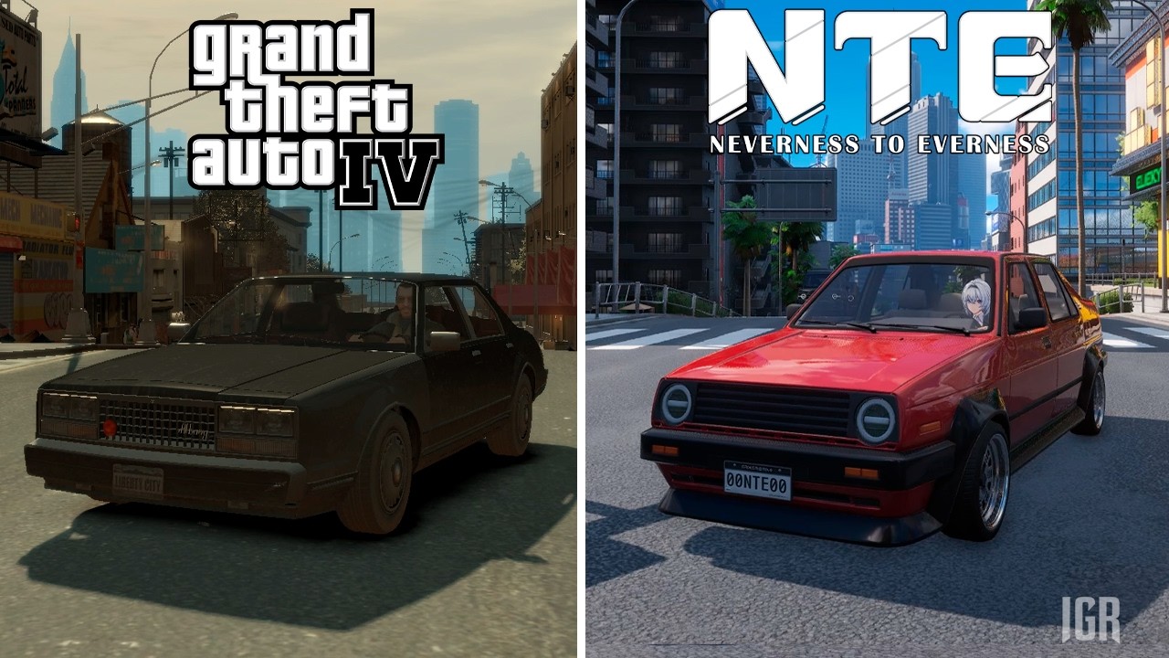 Neverness to Everness VS GTA 4 - Сравнение деталей и физики