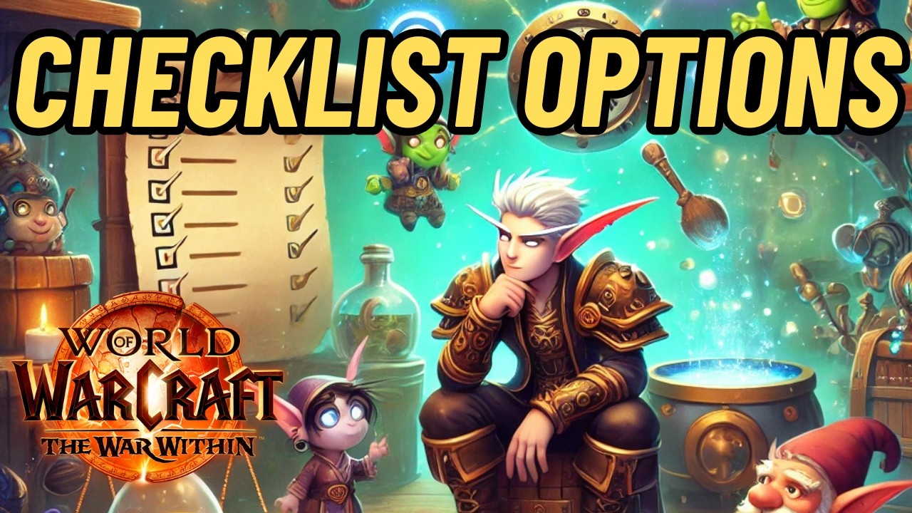 ✅ Checklist des Options de base pour une Expérience Optimale sur The War Within 📜