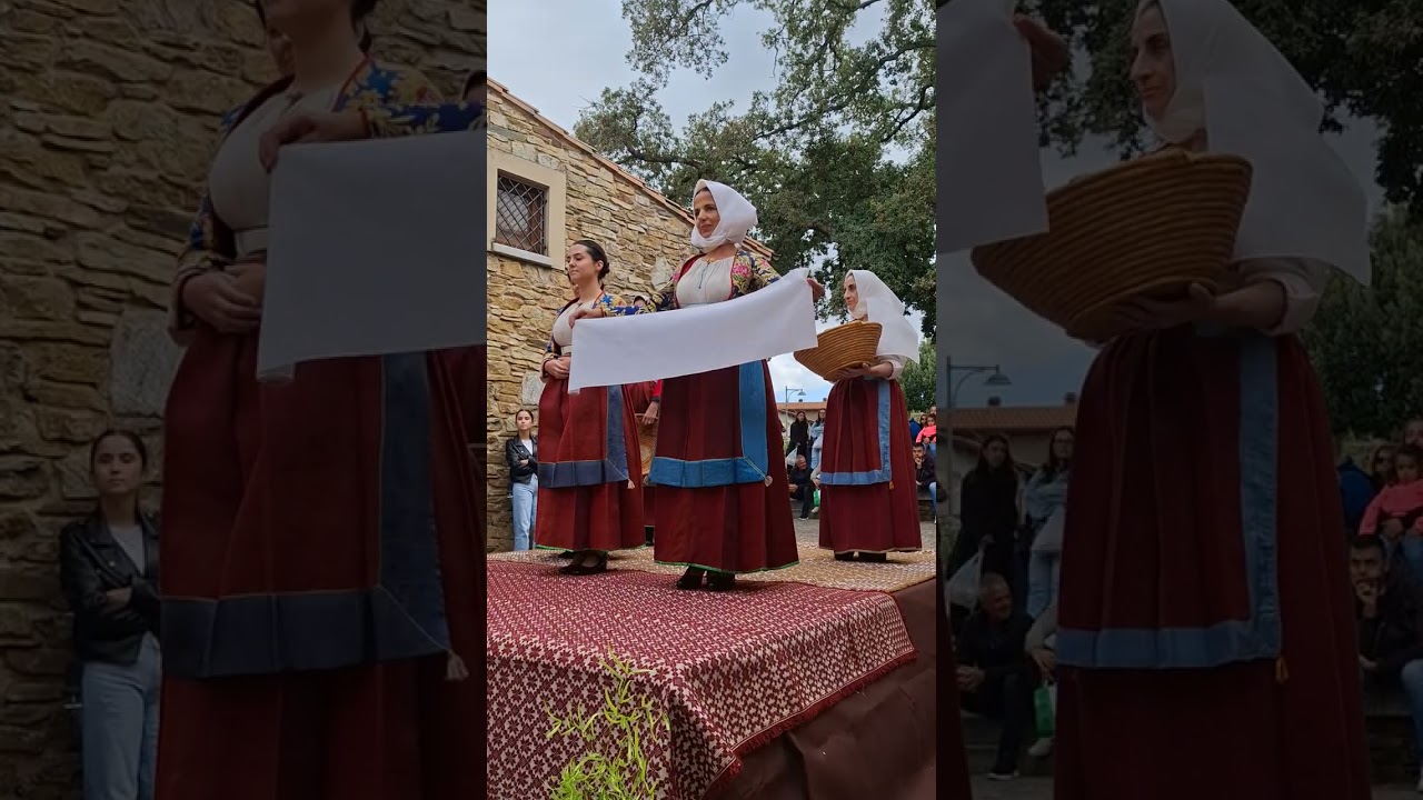 meana sardo , vestizione del costume feminile , cortes , 5 ottobre 2025 