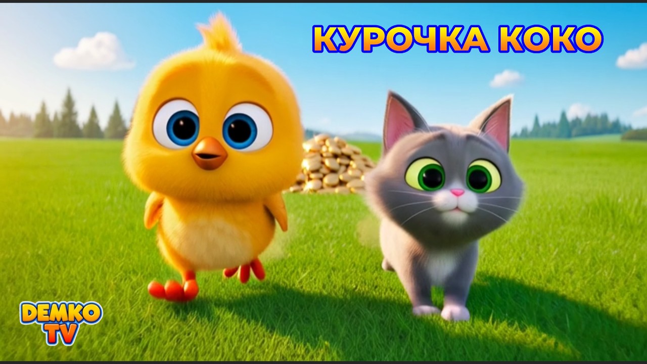 Курочка Коко і Зернятка 🐔🌾 | Весела дитяча пісенька-мультик