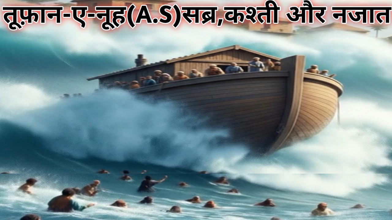 🌊🌧️ तूफ़ान-ए-नूह (A. S) सब्र,कश्ती और नजात  🌧️🌊#islamicvideo #islam #history 