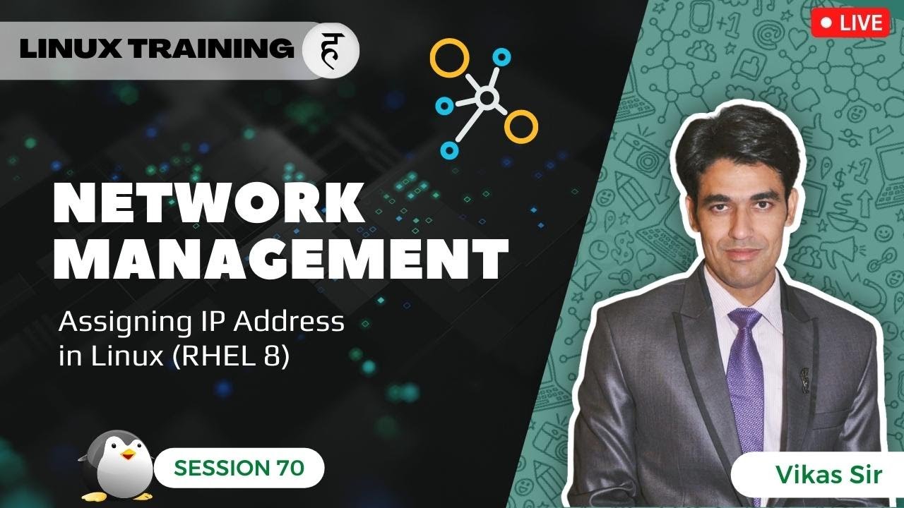 Session-70 | Network Management in Linux | Assigning IP Address in RHEL 8 | Nehra Classes