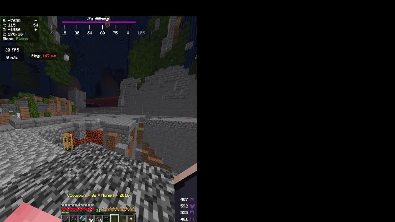 the project must go on (digging every block on orig) star frag farm time