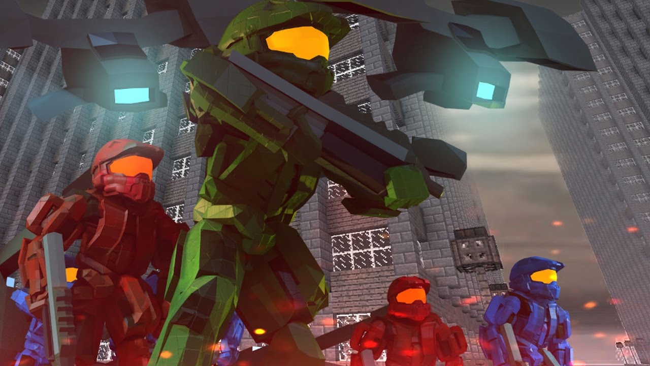 Minecraft | Good vs Evil - HALO LAST RESORT BASE INVASION! (UNSC vs Covenant)