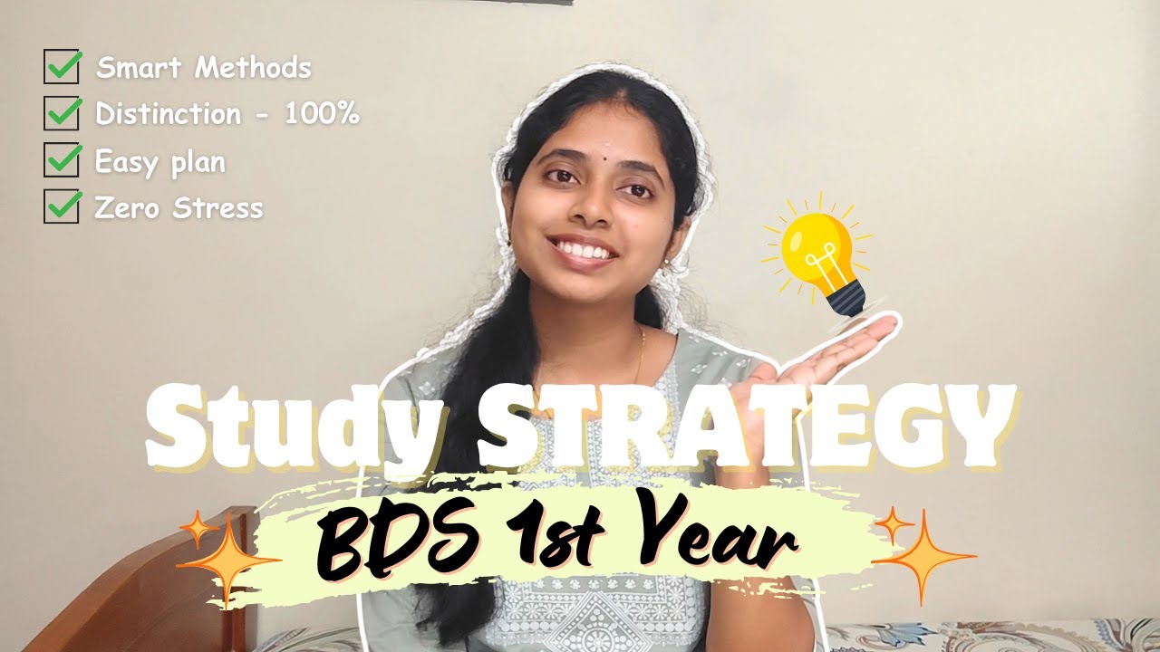 How to Study BDS 1st year - The PERFECT and STRESS FREE way 🦷💯
