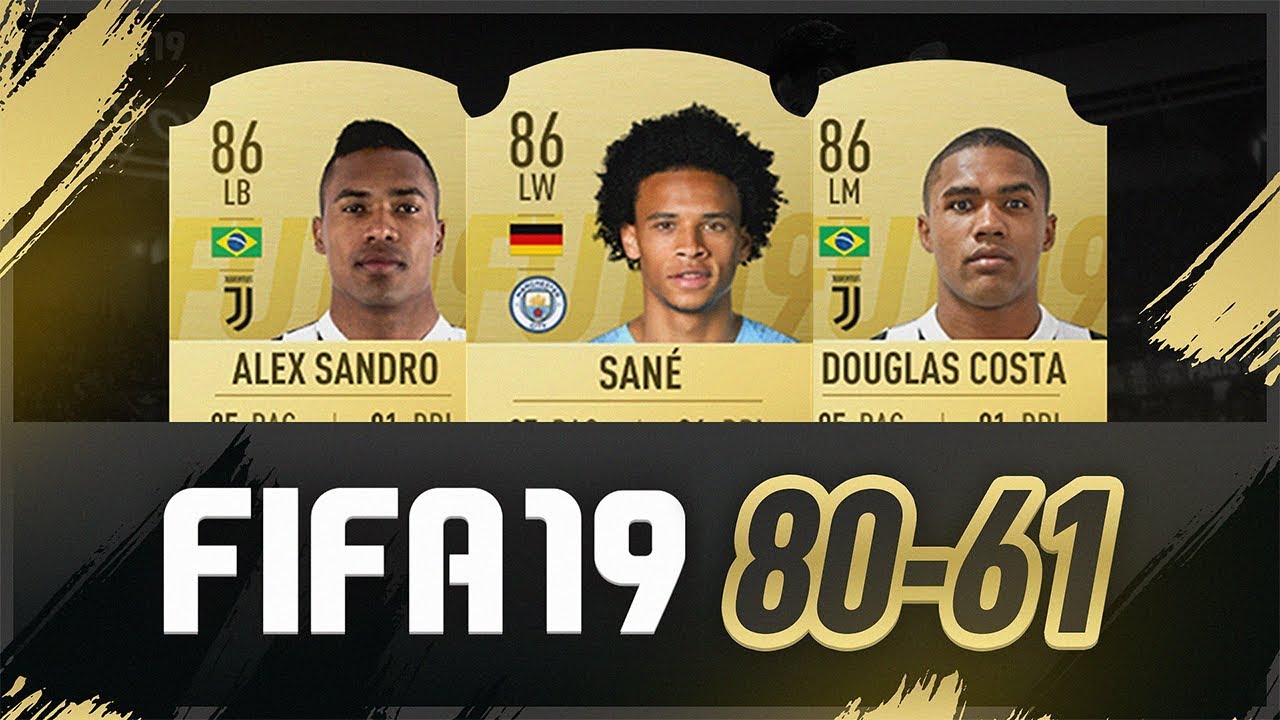 FIFA 19 ULTIMATE TEAM RATINGS! - 80-61 #FIFA19Ratings