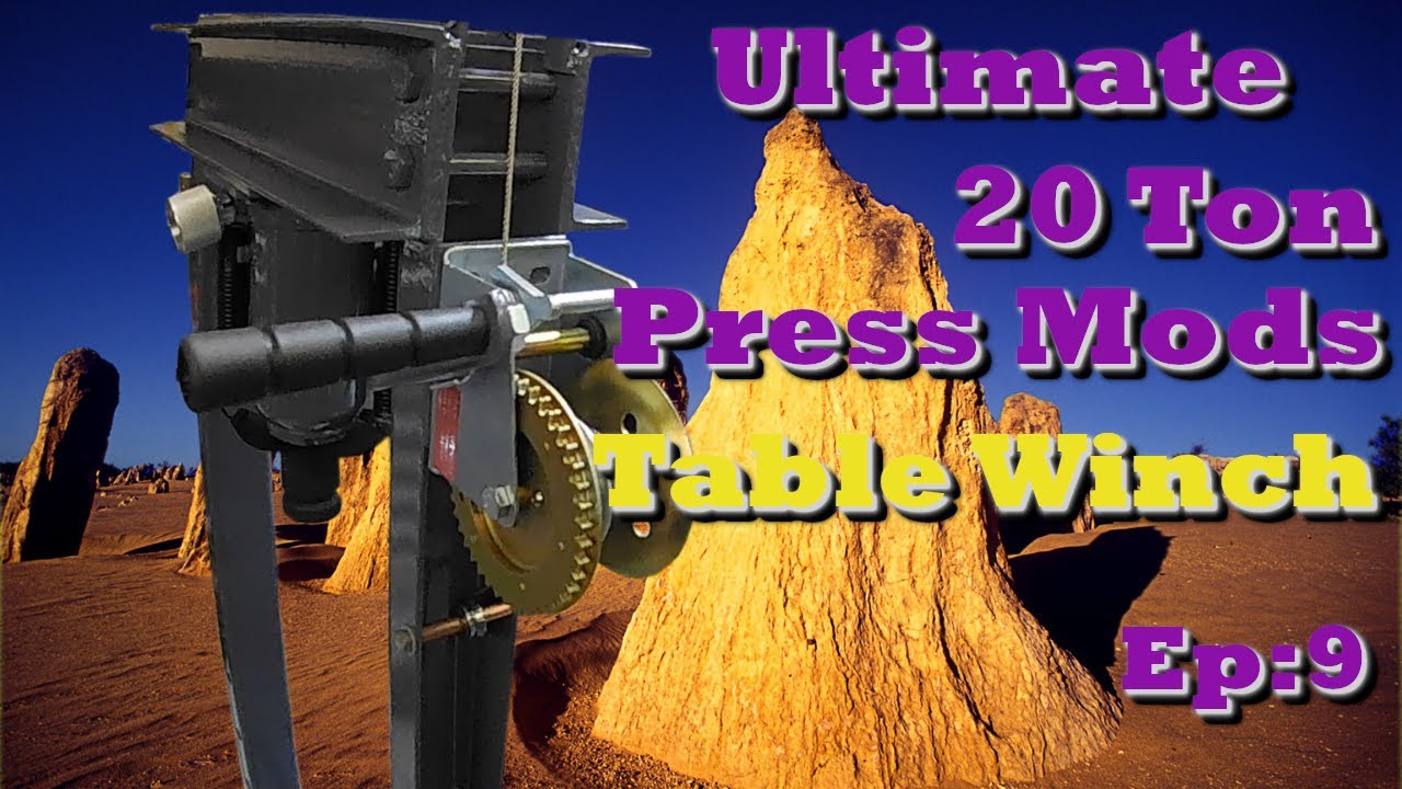 The Ultimate 20 Ton Shop Press Build, Episode: 9 The Table Winch System