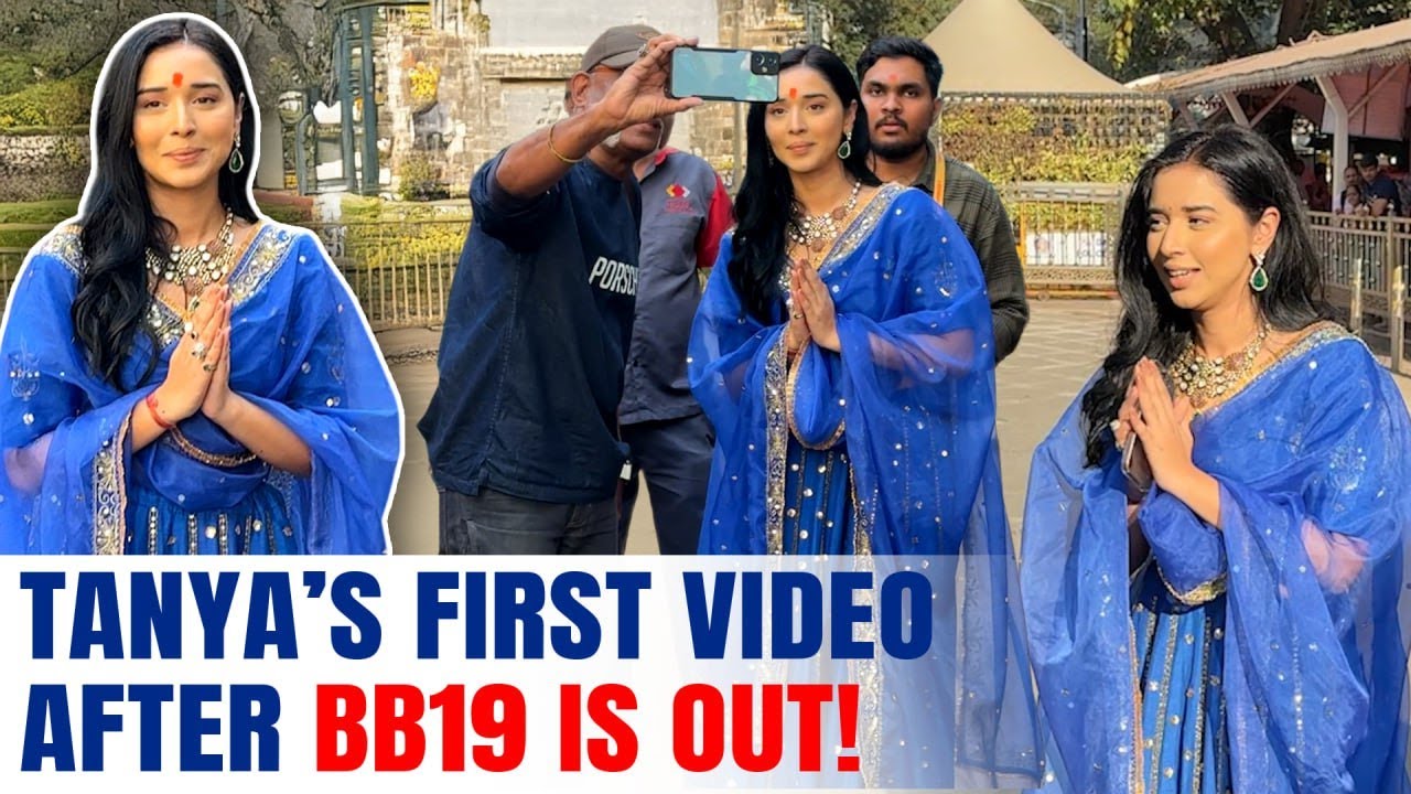 Tanya Mittal’s First Video After Bigg Boss 19 | Visits Siddhivinayak Mandir for Blessings