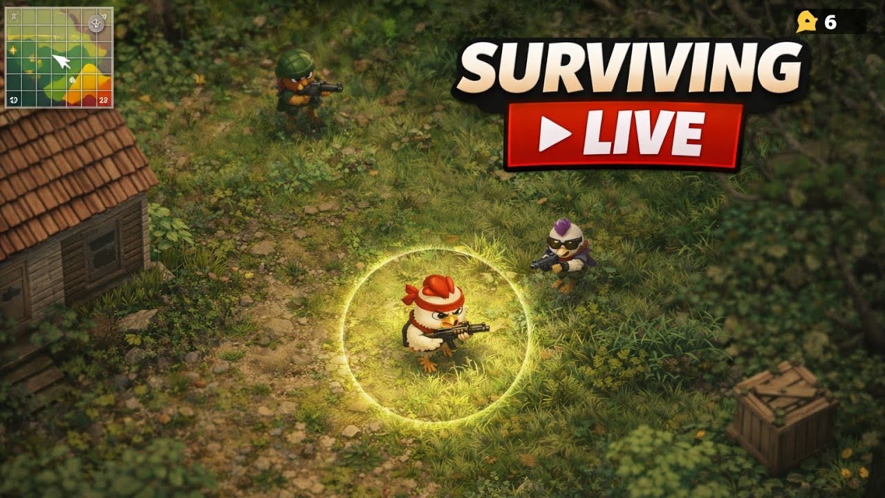 Chicken Royale LIVE | Intense Survival Match 🦃🐓 #HeroWersKING