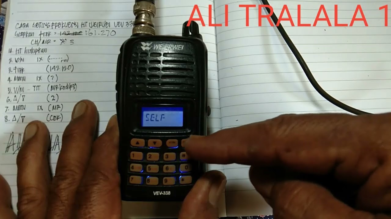 Cara seting frekuensi Ht Weirwei VEV338 @alitralala1460 