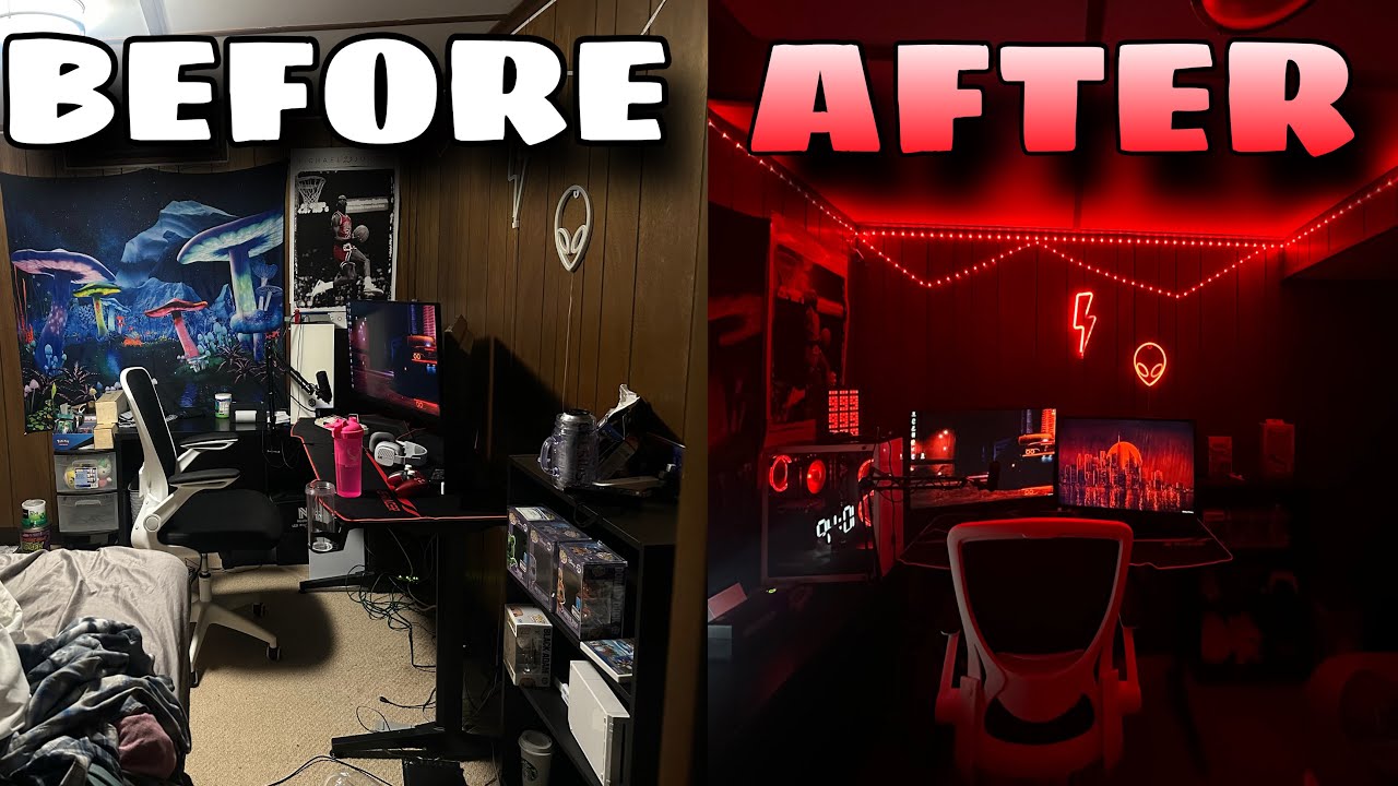 Transforming My MESSY Room into My Dream Gaming Room!