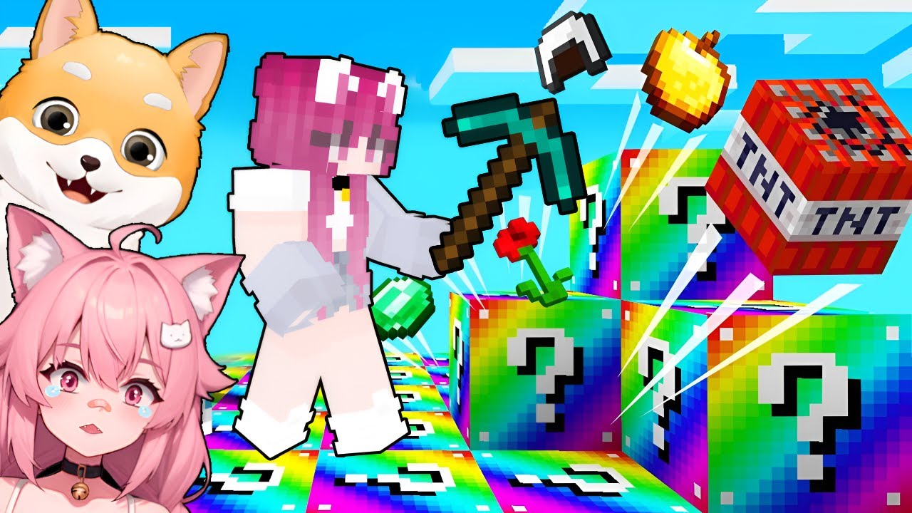 Minecraft, dar Jucam LUCKY BLOCK *CURCUBEU*?
