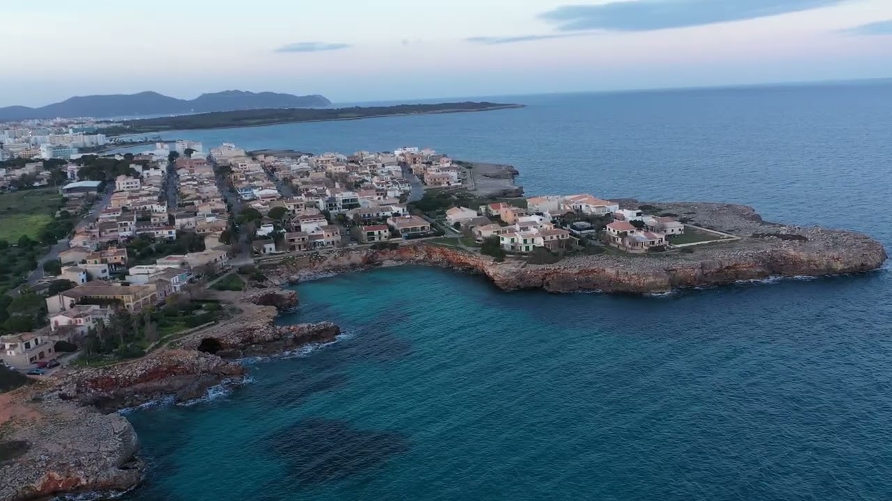 4K Drone Cala Millor, Sa Coma, Sillot. Mallorca 26.04.2023r
