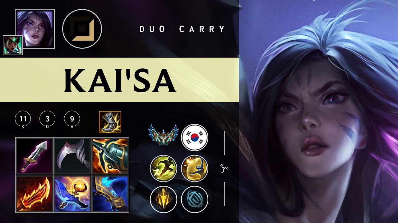 Kai'Sa ADC vs Ezreal - KR Challenger Patch 26.05