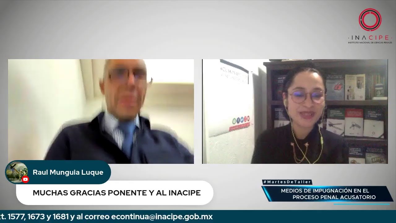 #MartesDeTaller | Medios de impugnación en el proceso penal acusatorio.