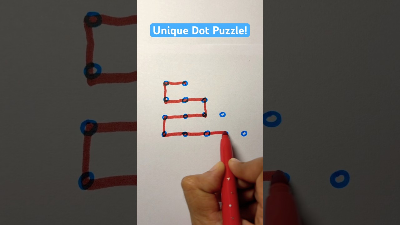 How to Solve This Unique Dot Puzzle!