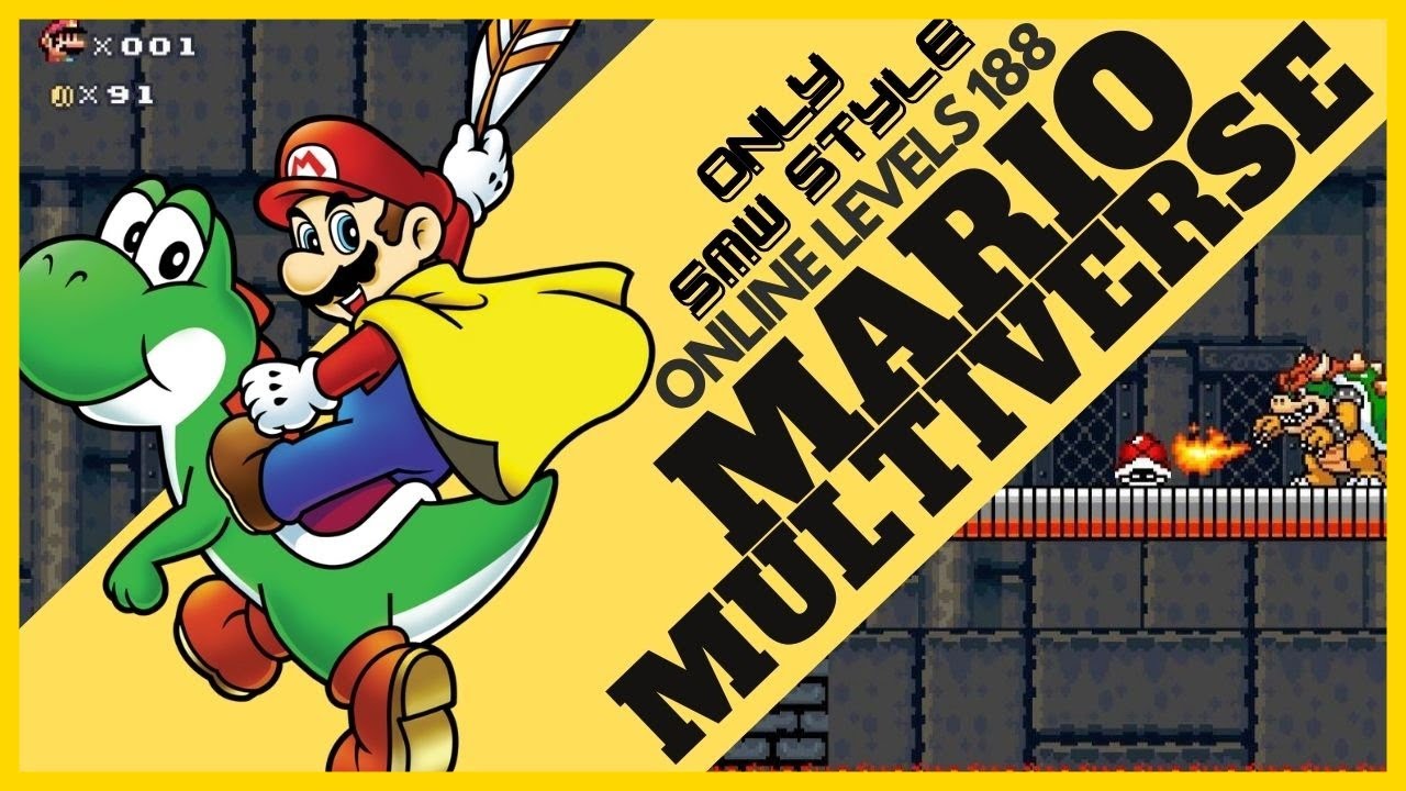(ONLY SMW THEME STYLE) MARIO MULTIVERSE v 7.1 - ONLINE LEVELS 188