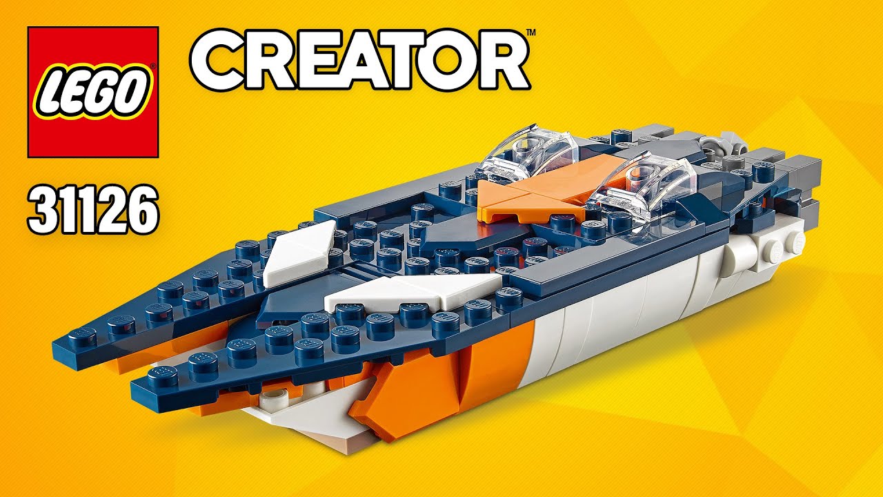 LEGO Powerboat [31126] from Creator Supersonic-jet | Building Instructions | Top Brick Builder