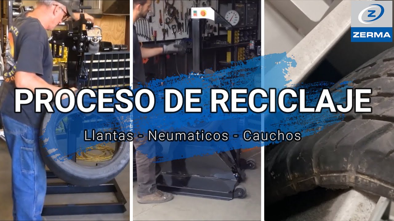 Linea economica para reciclaje de llantas