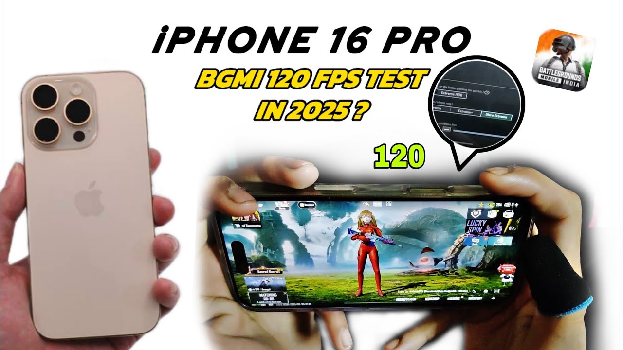 iPHONE 16 PRO BGMI 120 FPS TEST | HEATING & BATTERY DRAIN TEST | 3.6 UPDATE 🔥