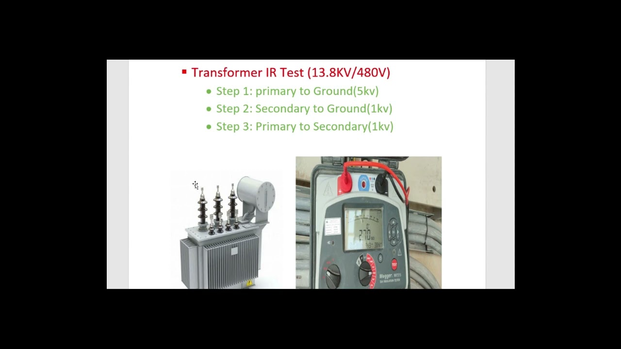 Concept of Insulation Resistance Test of transformer, Motor & Cable