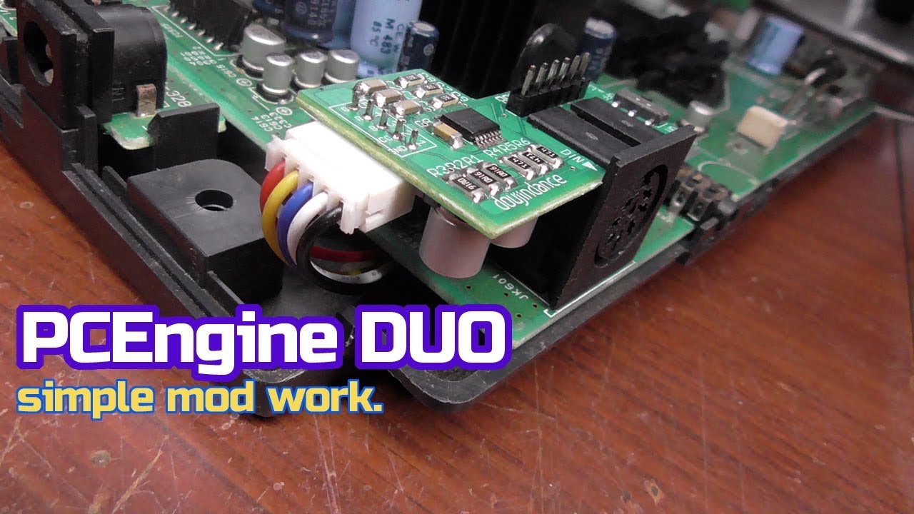 PC Engine DUO RGB mod Simple Install 少ない手間でPCエンジンDUO改造