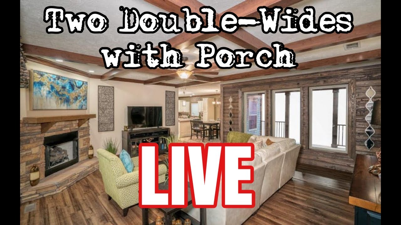 Let’s Tour TWO Double Wides with Porch!