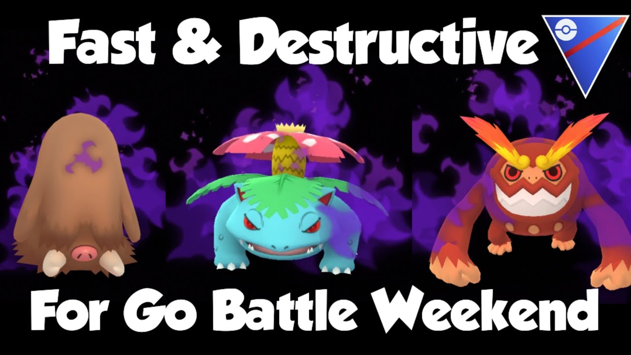 THE FASTEST & MOST DESTRUCTIVE TEAM FOR GO BATTLE WEEKEND Great League FT Shadow Venusaur Darmanitan