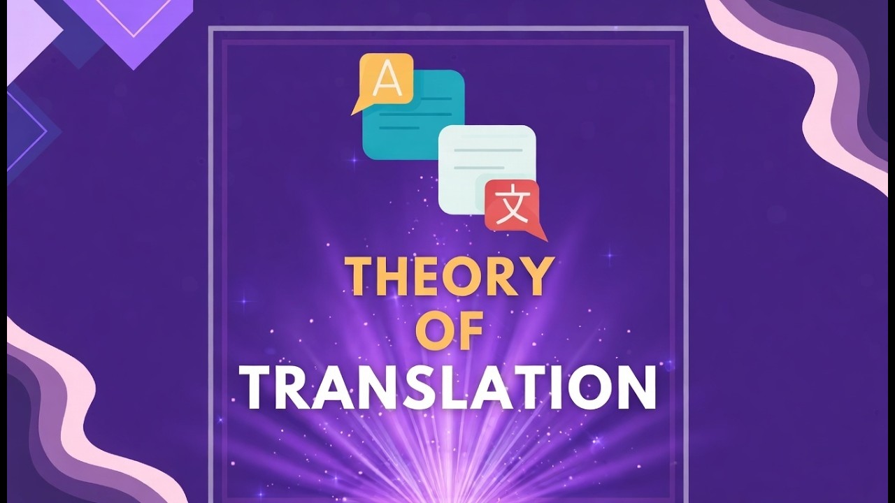 Translation Theory in Comparative Literature