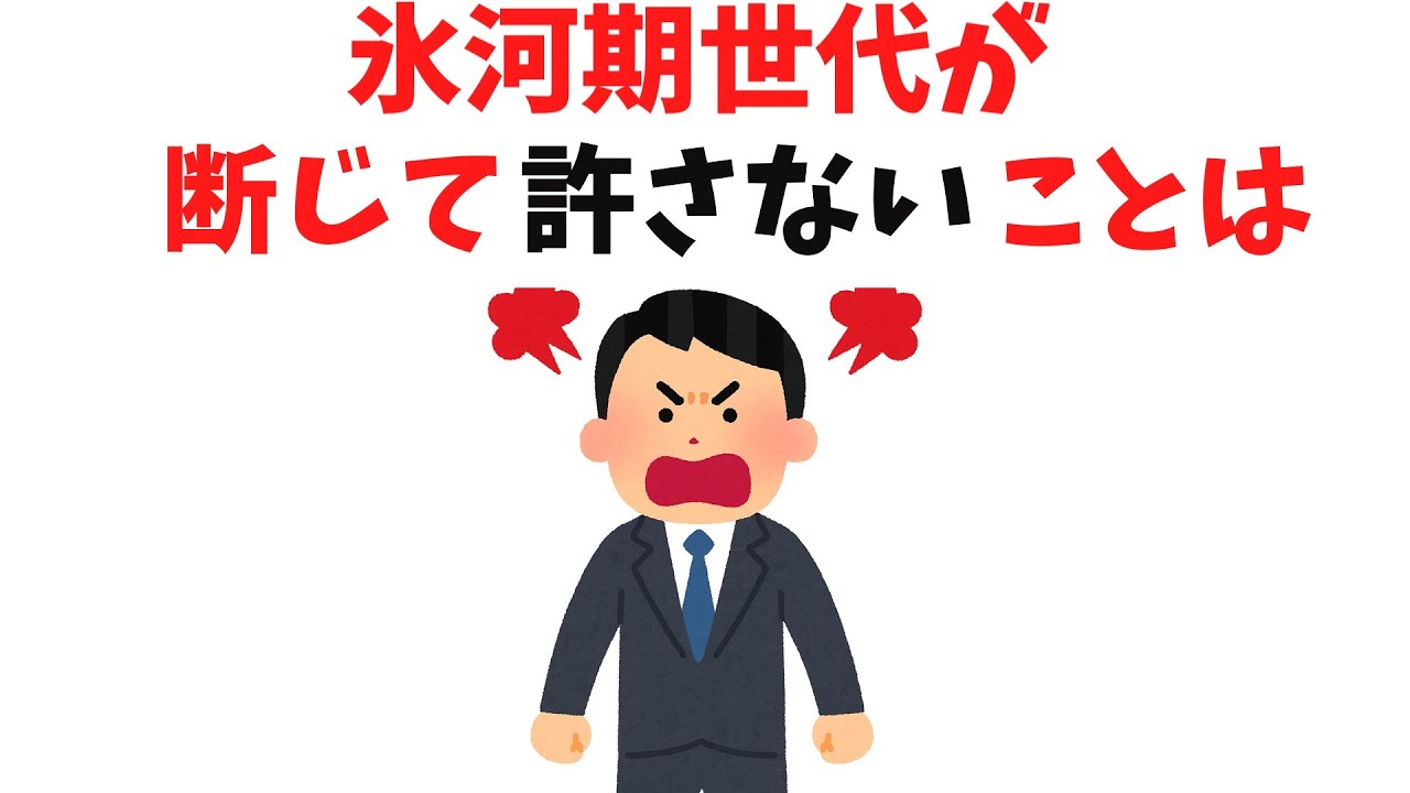 【無理解】氷河期世代が断じて許さないこと9選【雑学】