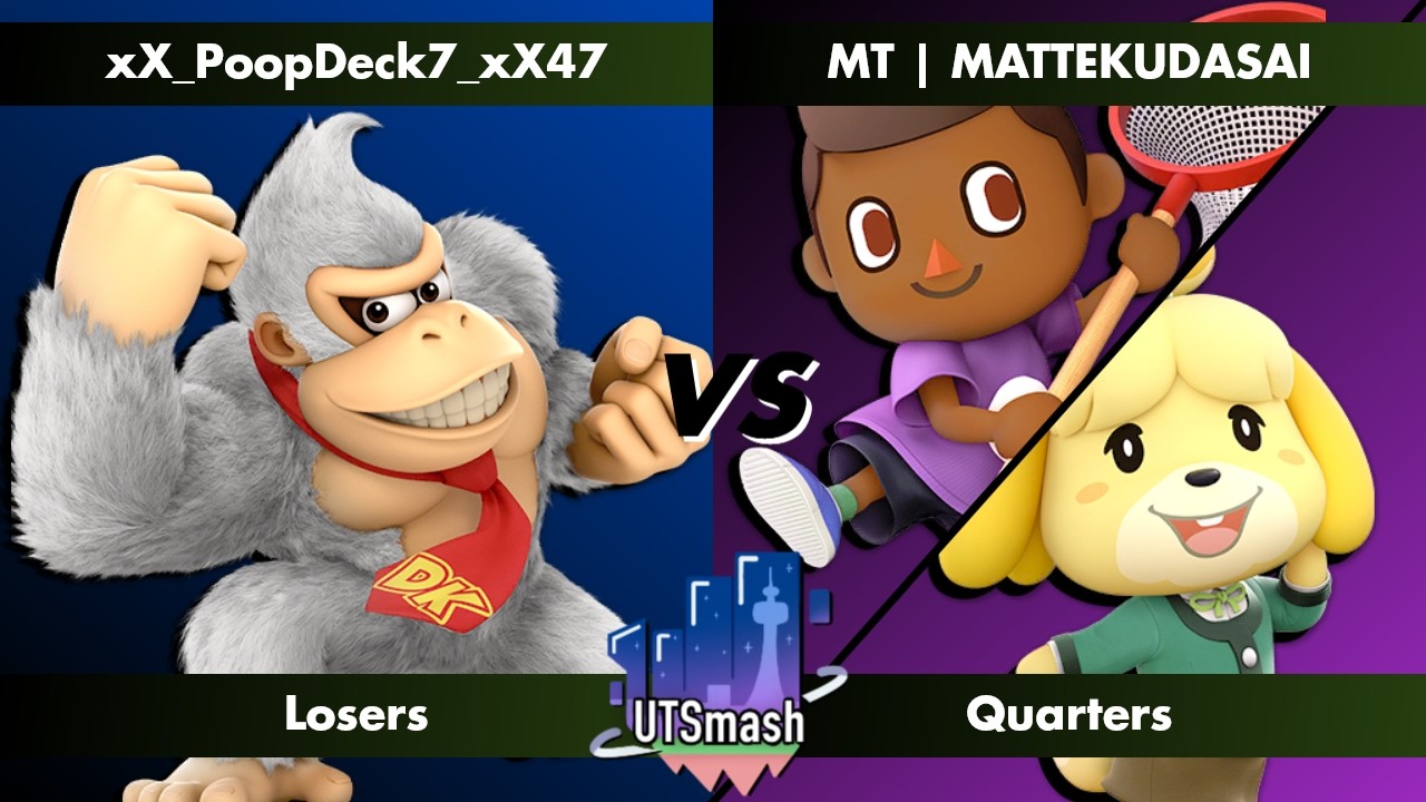 St. George Scramble #78 | Toasted (Donkey Kong) vs Raytol (Villager, Isabelle) | Losers Quarters