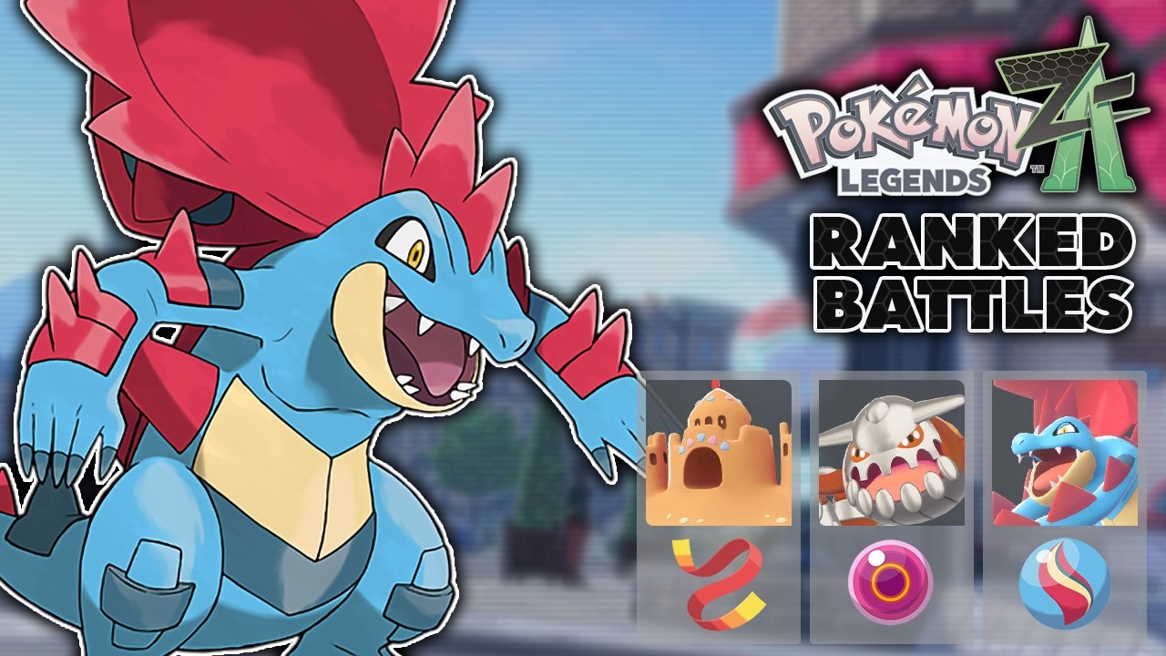 Мега Фералигатр — лучший из лучших | Рейтинговые битвы в Pokemon Legends: Z-A