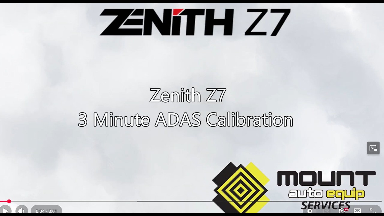 Zenith Z7 ADAS Calibration 3 min
