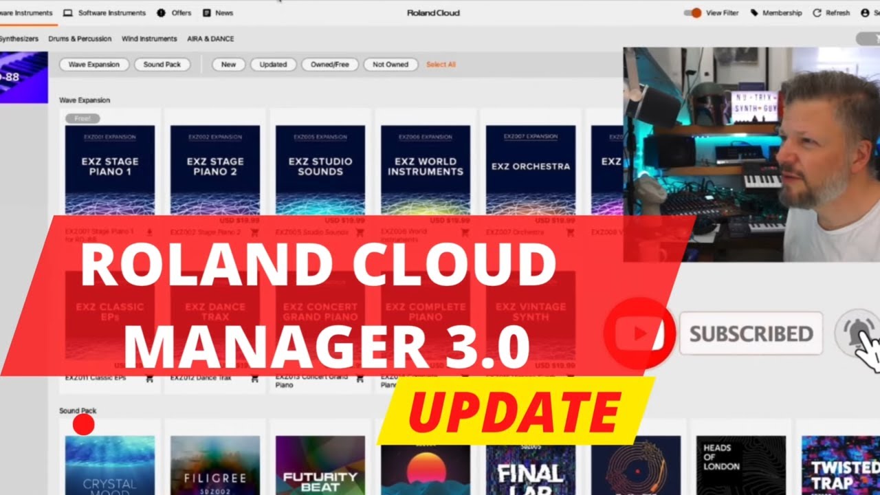 The NEW Roland Cloud Manager 3. Clearer and easier to use.