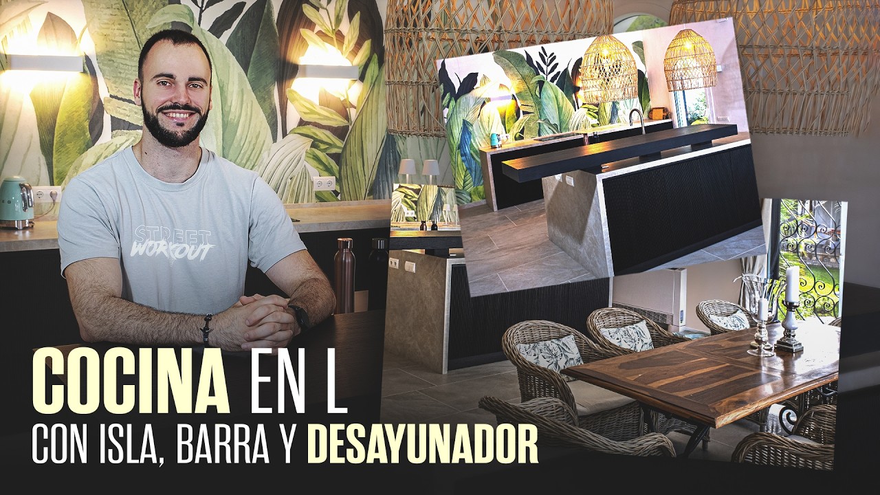 🚧Reforma Integral de una Cocina Abierta con Isla🚧