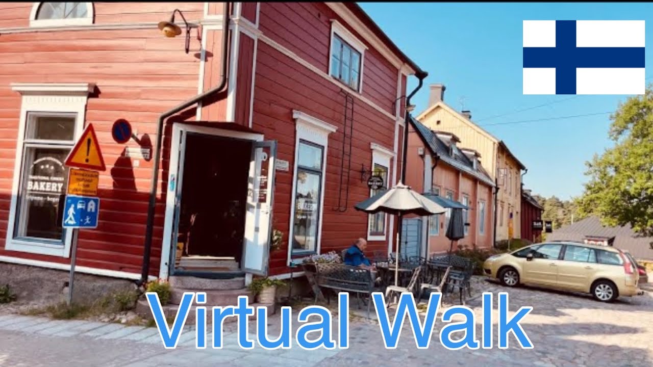 Finland Walks: Porvoo in the morning. Relaxing walk in the charming old neighborhoods.