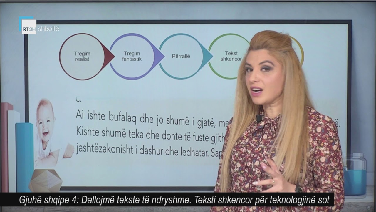Gjuhë shqipe 4 - Dallojmë tekste të ndryshme. Teksti shkencor për teknologjinë sot.