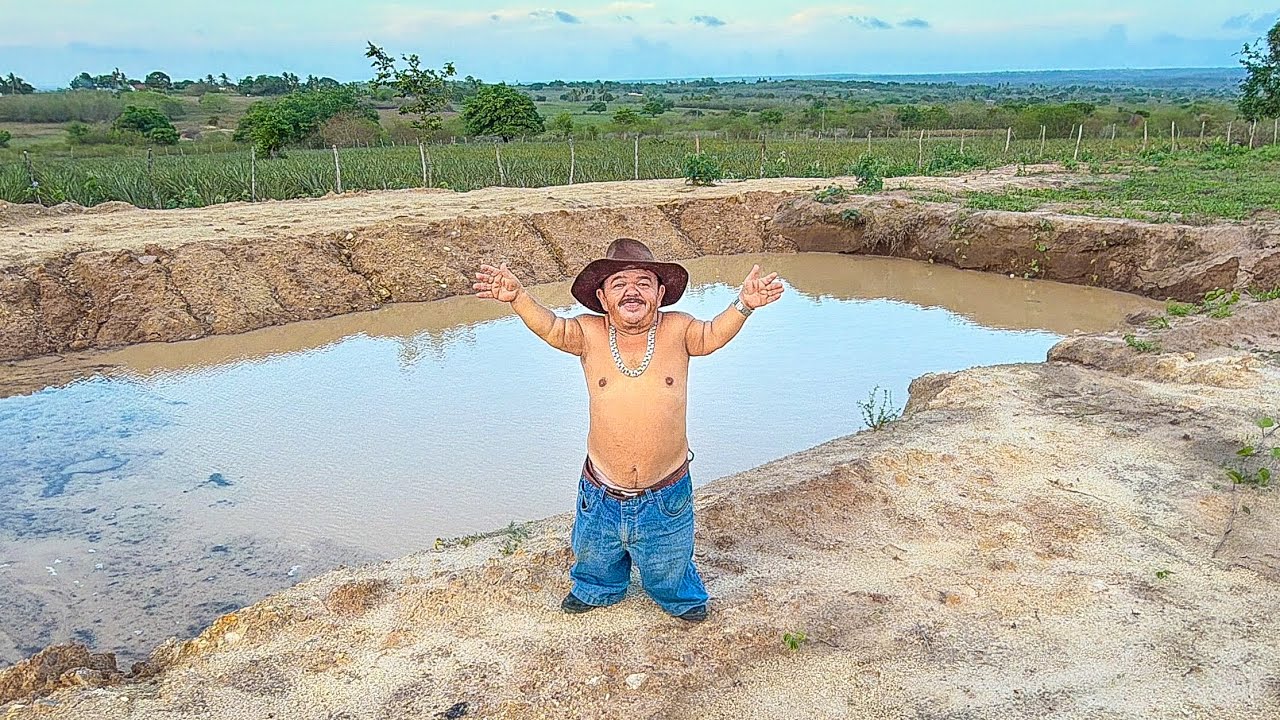 PILILIU VÊ O AÇUDE DO SÍTIO CHEIO PELA PRIMEIRA VEZ E COMEMORA 🙏💦 | PILILIU DA RESENHA
