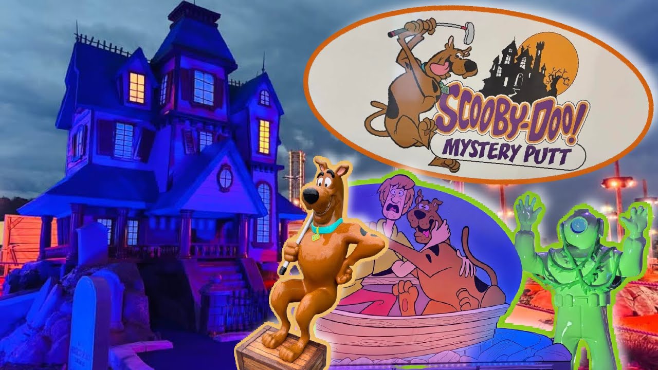 Мини-гольф Scooby Doo Mystery Putt Putt открылся в Пиджен-Фордж, Теннесси! Поле для гольфа в стил...