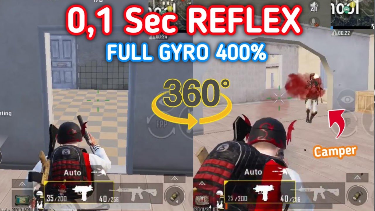 REFLEK Cepat Seperti Player CHINA | The Power Of 400% GYRO + 60 FPS | Pubg Mobile