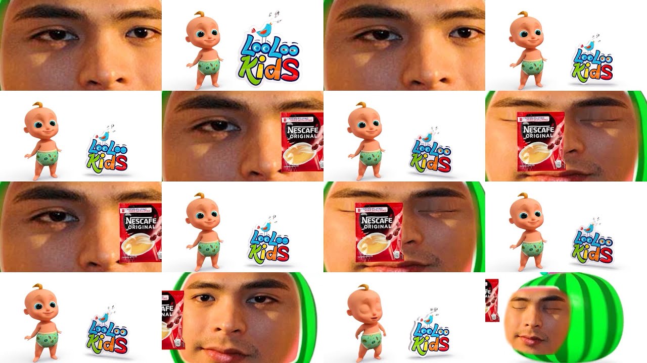 Cocomelon Coco Martin and LooLoo kids Logo Intro 1 Million Times