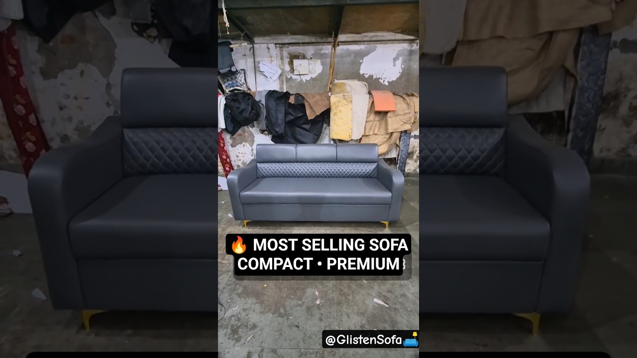 🔥Most Selling Compact Sofa for Home & Office | Premium Diamond Quilting Design 