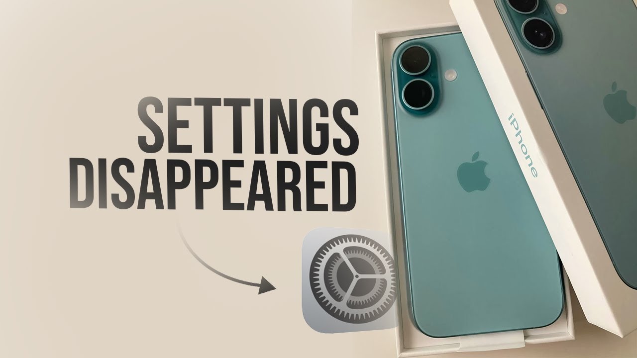 Settings App iPhone Disappeared (fix)