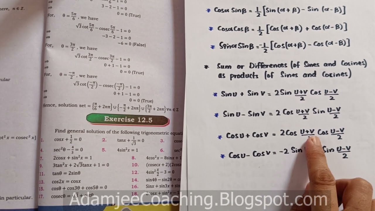 NEW Math 11th Exercise 12.5 Q.15 | General Solution of Trigonometric Equations