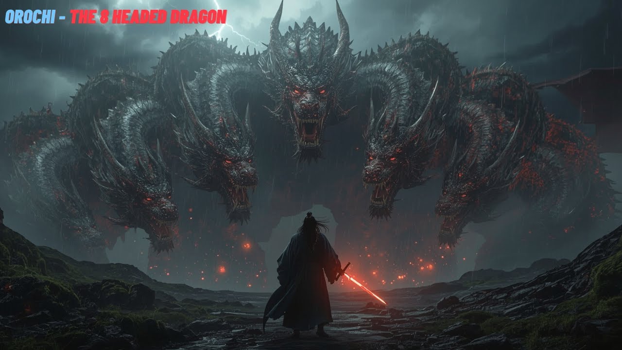 Orochi – The 8-Headed Dragon That Terrified Japan’s Gods